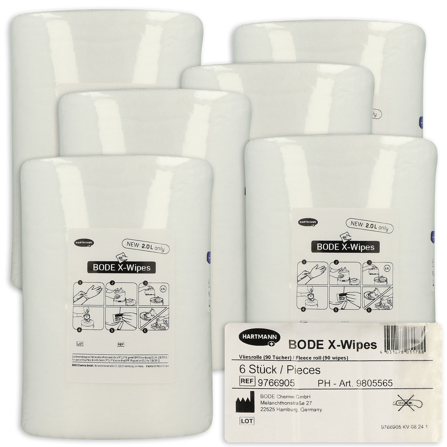 BODE X-Wipes Desinfektionstücher