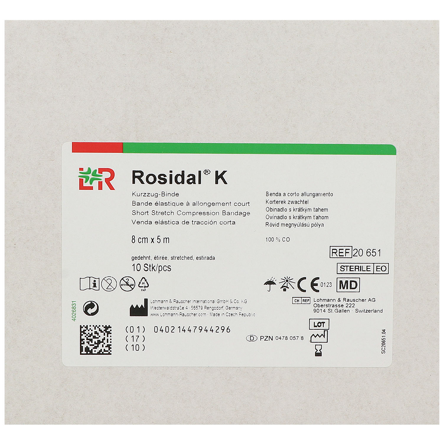 ROSIDAL K Binde steril einzeln eingesiegelt