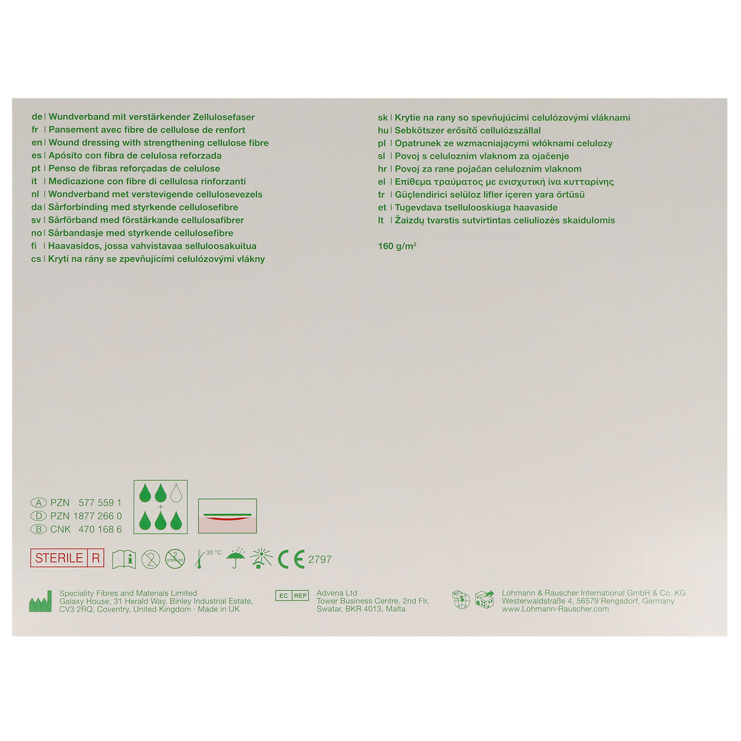 Suprasorb Liquacel Pro, hydroaktiver Wundverband, steril
