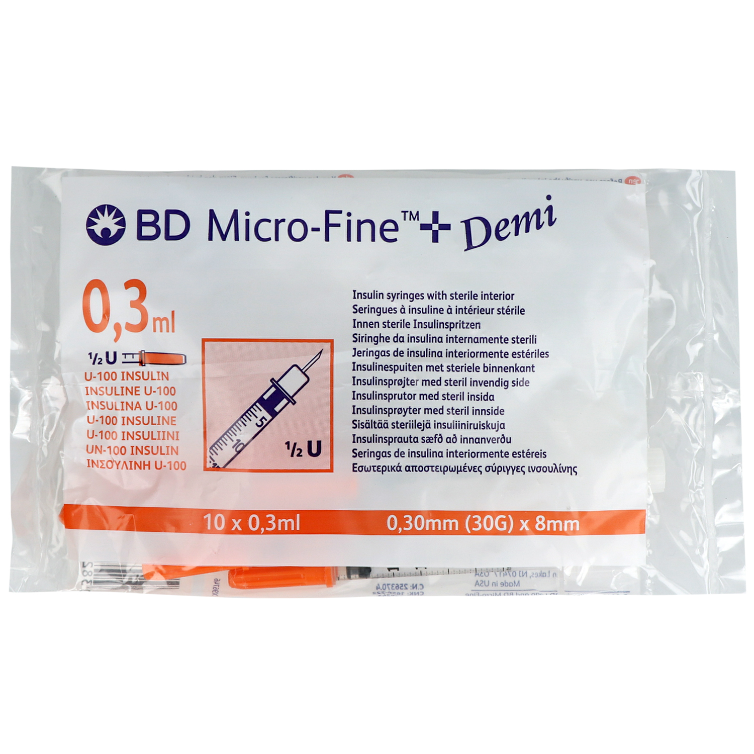 MICRO-FINE+ Demi Insulinspritze mit Kanüle