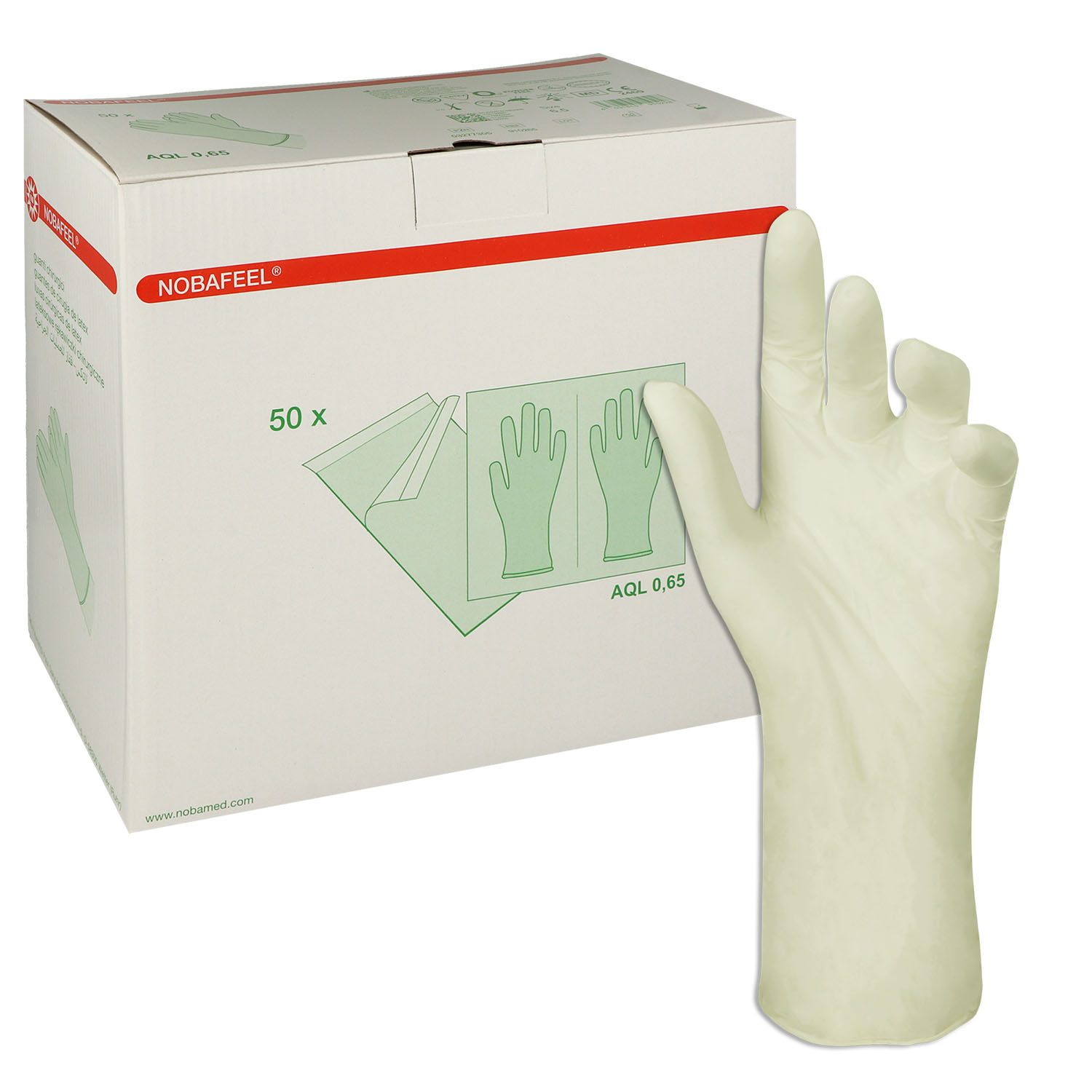 Nobafeel OP-Handschuhe, puderfrei und steril