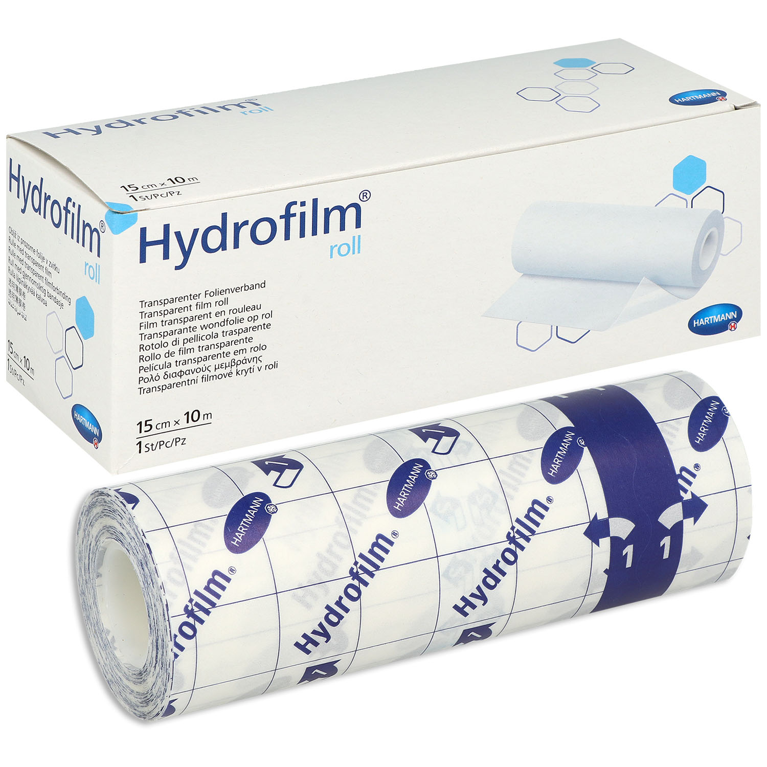 HYDROFILM roll 15 cm x 10 m - wasserdichter Folienverband