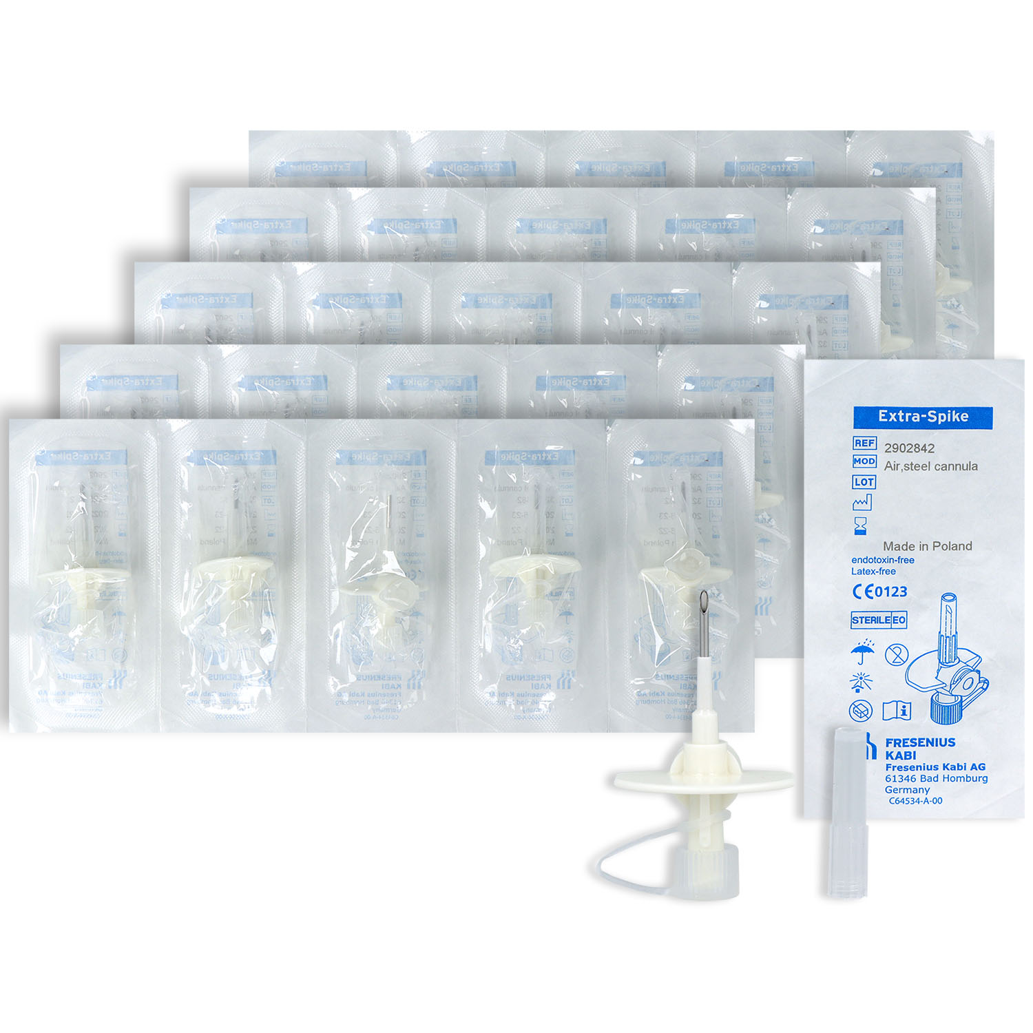 Extra Spike Air LL mit Belüftungsfilter Entnahmekanüle - 25 St.