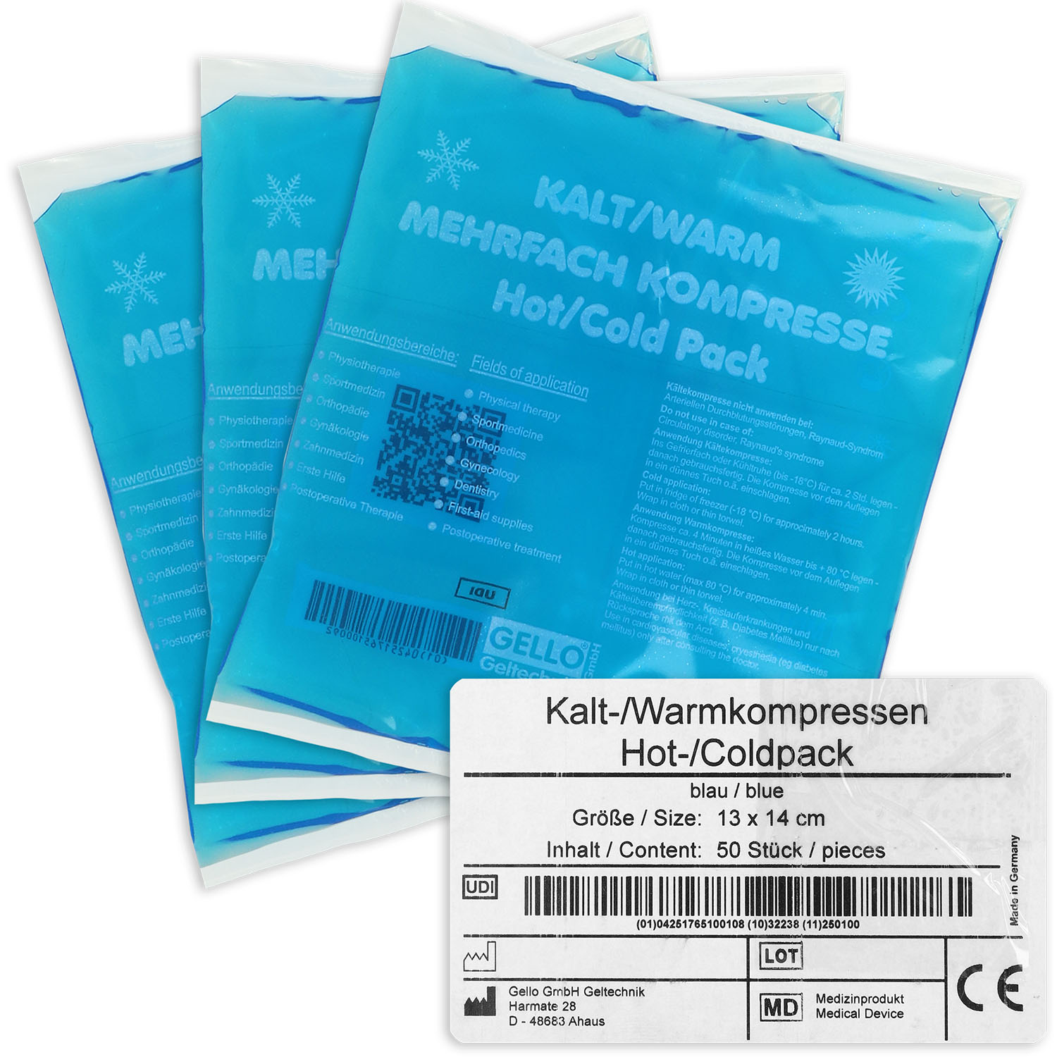 Kalt-/Warmkompresse blau