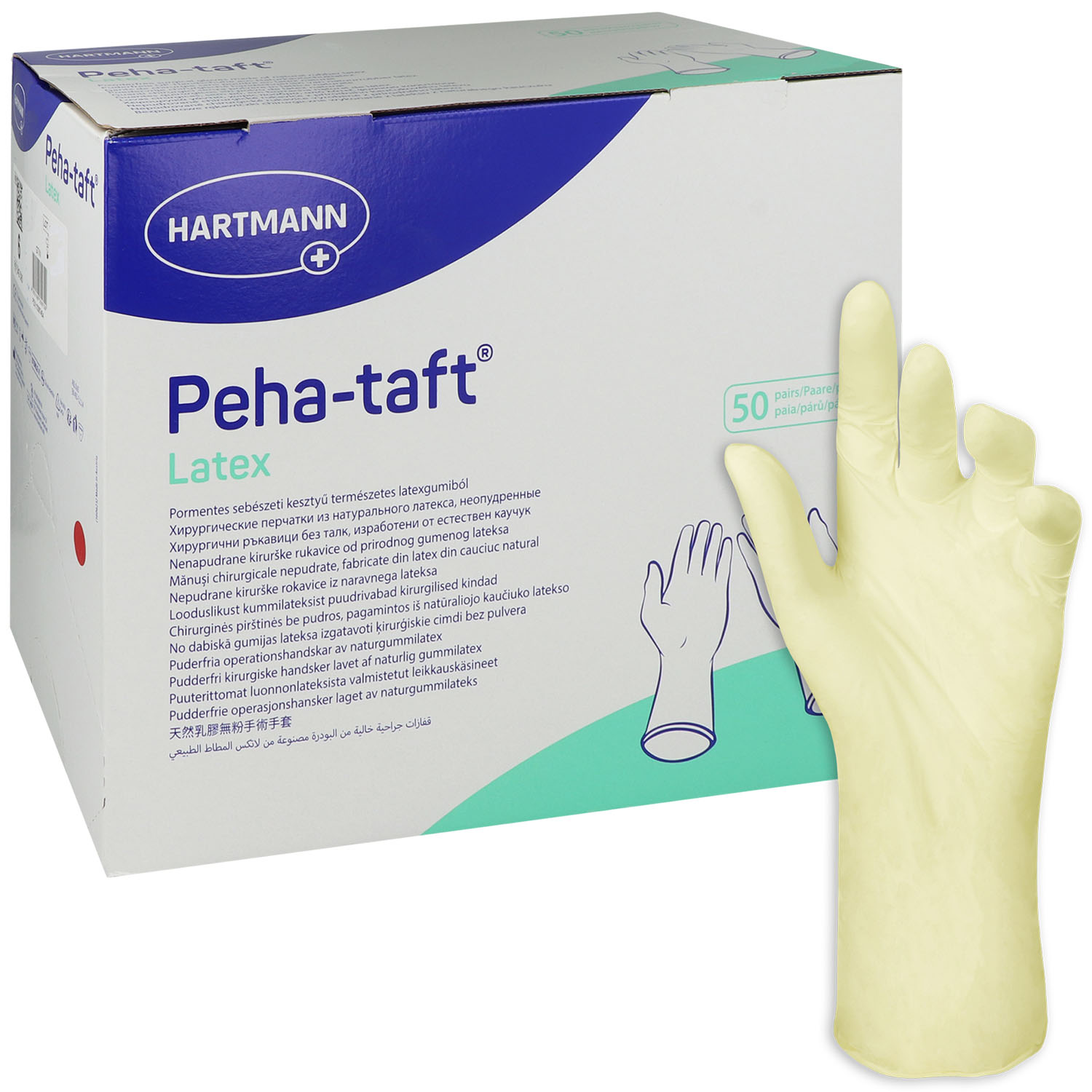 Peha-taft latex OP-Handschuhe