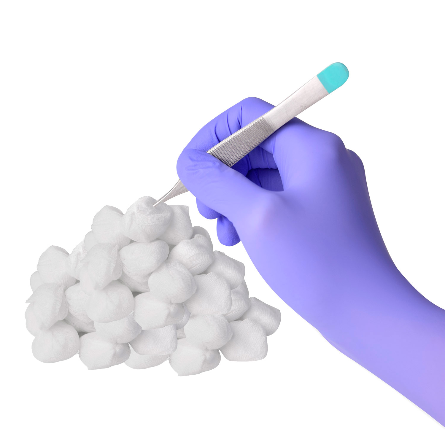 Teqler Schlinggaze-Tupfer, unsteril