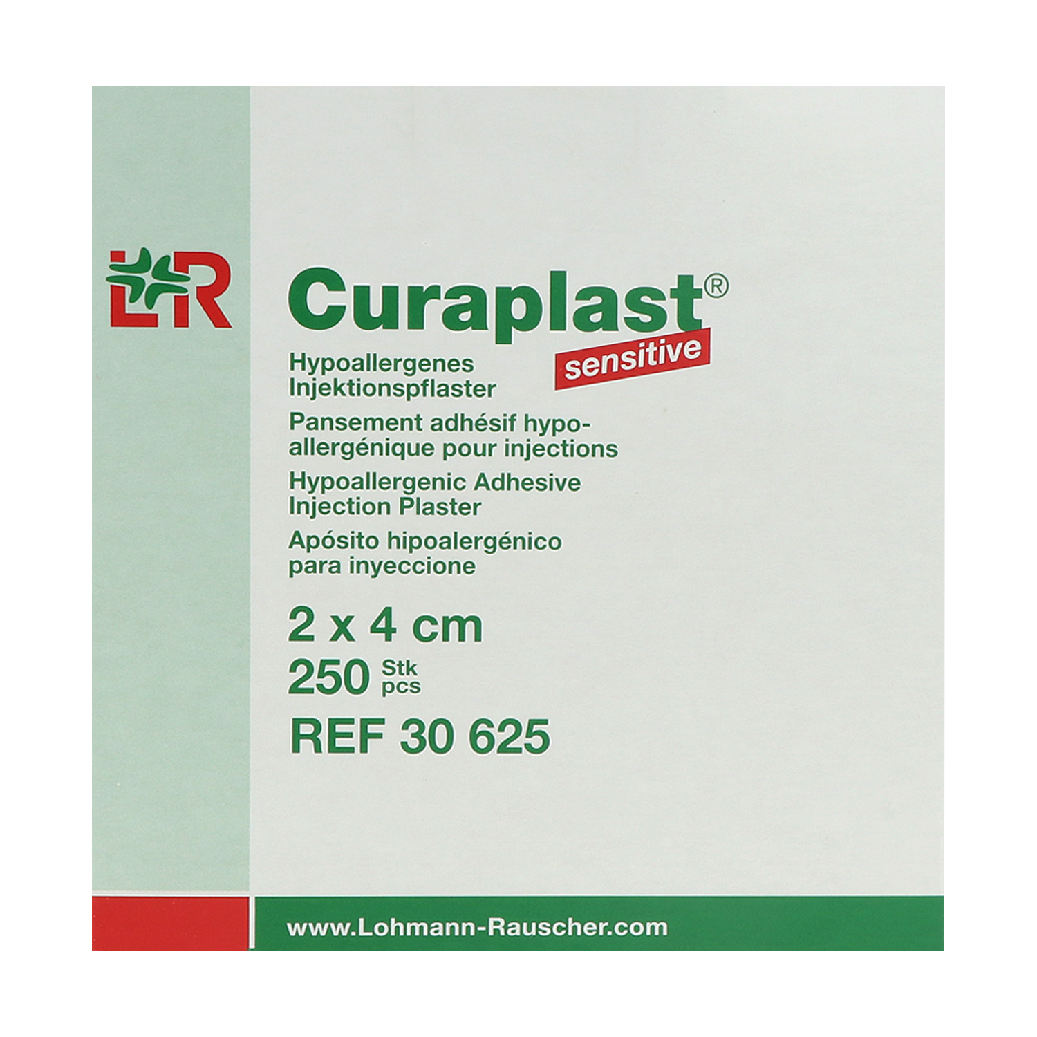 Curaplast sensitiv, Vliespflaster, Injektionspflaster