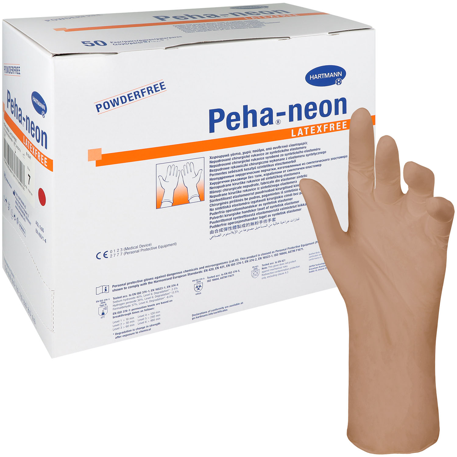 Peha-neon OP Handschuh, latexfrei, puderfrei