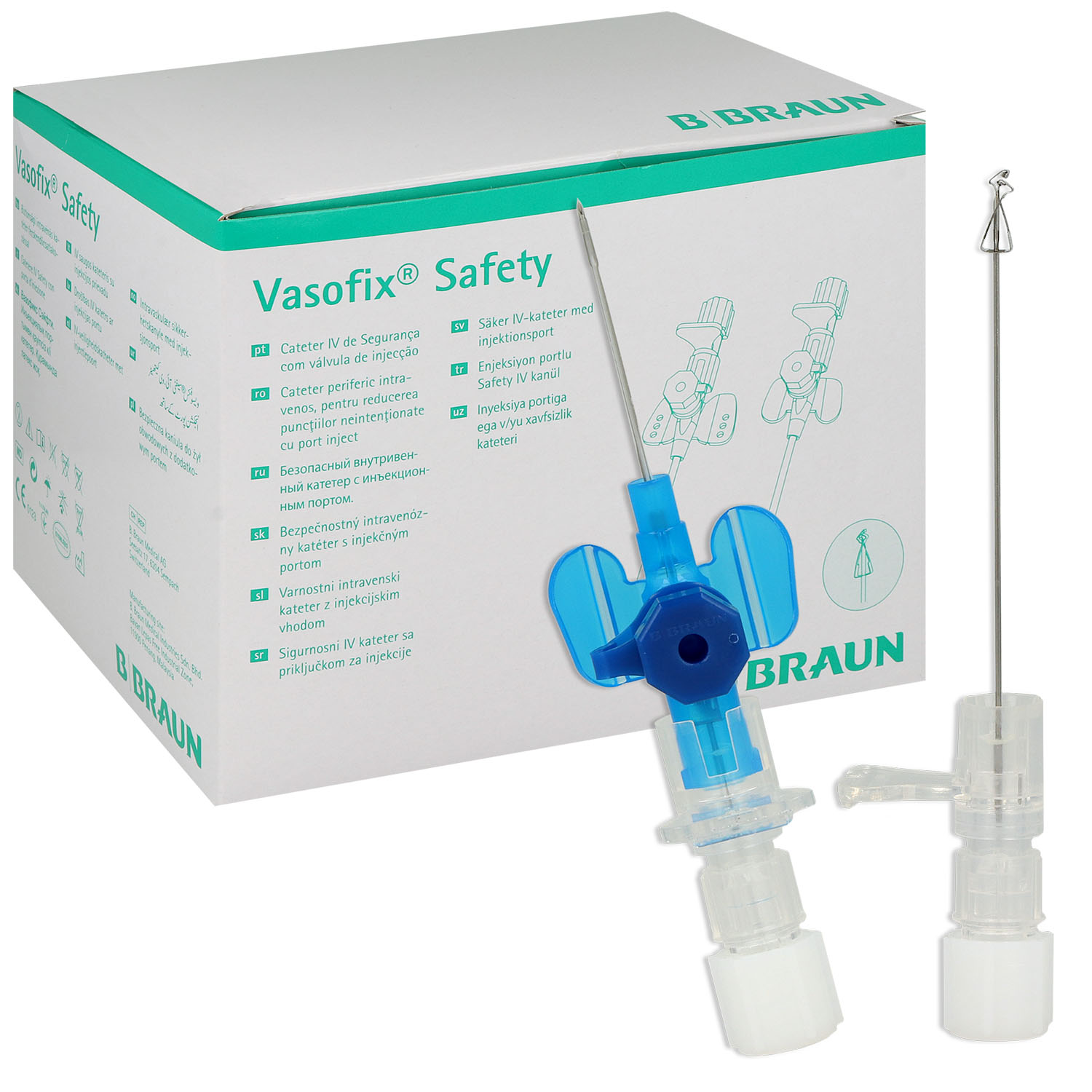 Vasofix Safety PUR G22 - 0.90 x 25 mm - blau - 50 St.