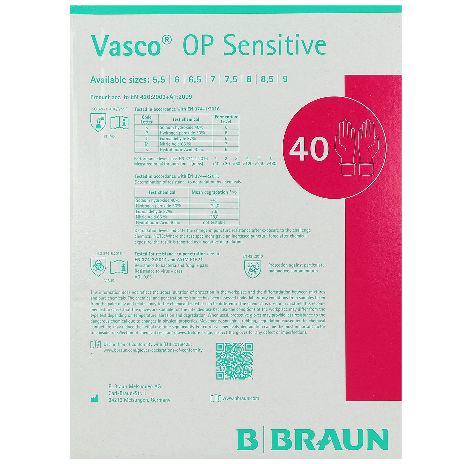 Vasco OP Sensitive, OP-Handschuhe, steril