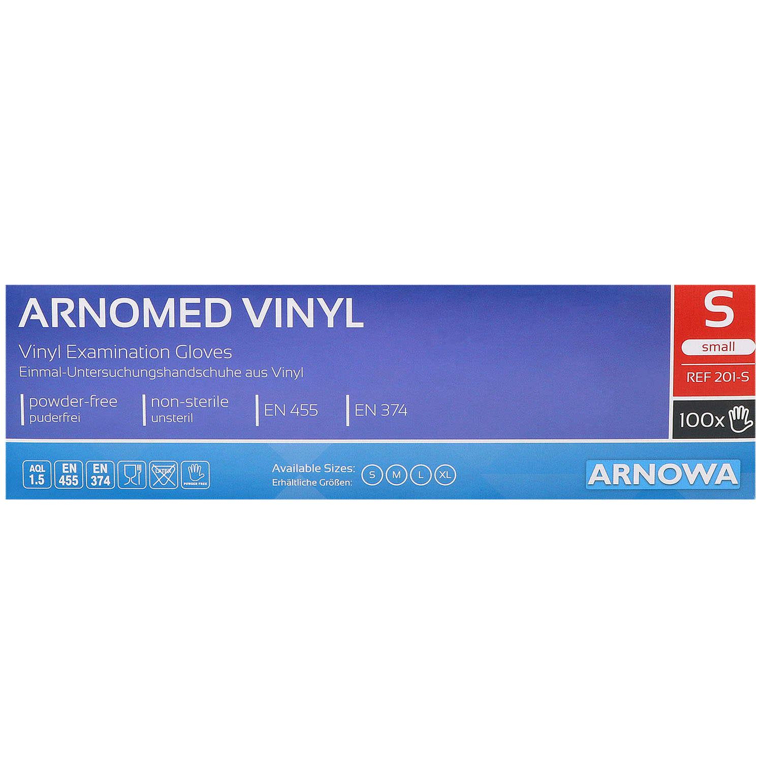 Arnomed Vinyl-Untersuchungshandschuhe, puderfrei, unsteril