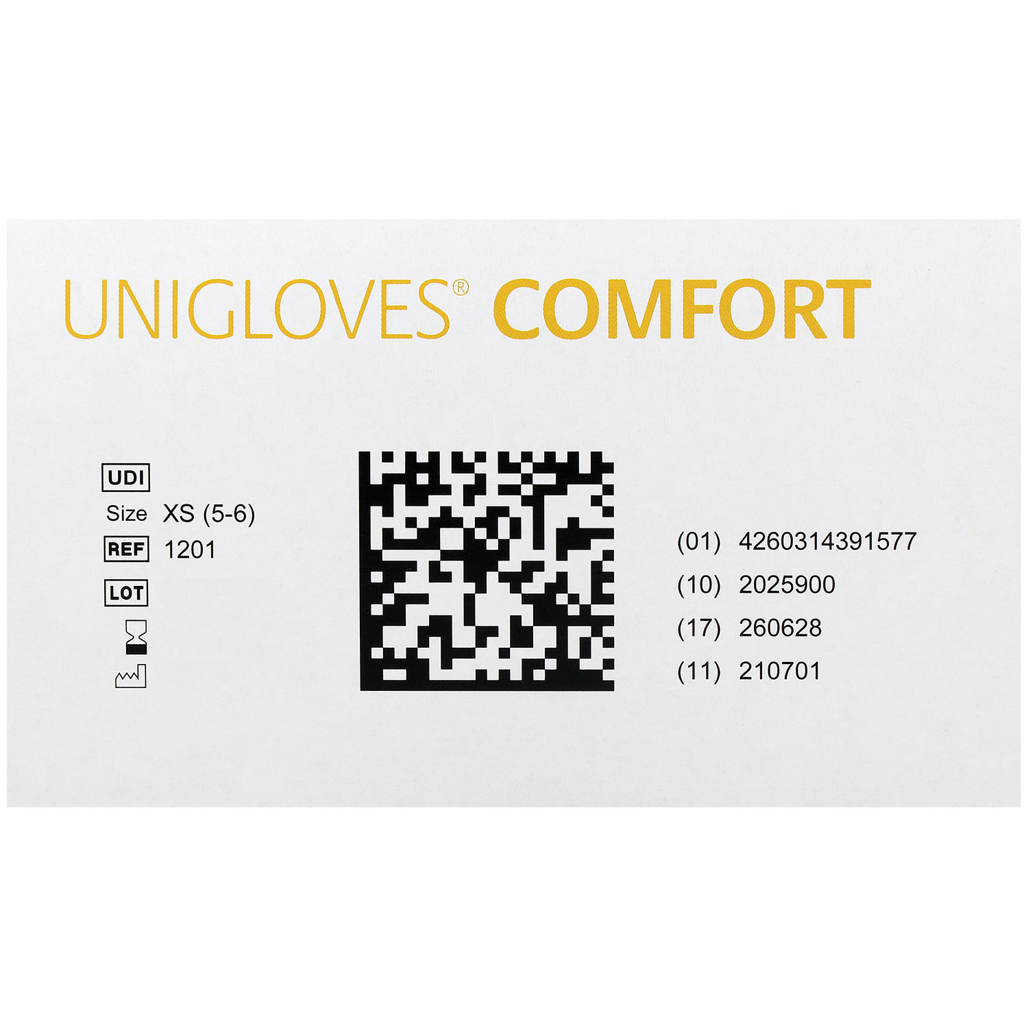 Unigloves COMFORT Latexhandschuhe, puderfrei, weiß