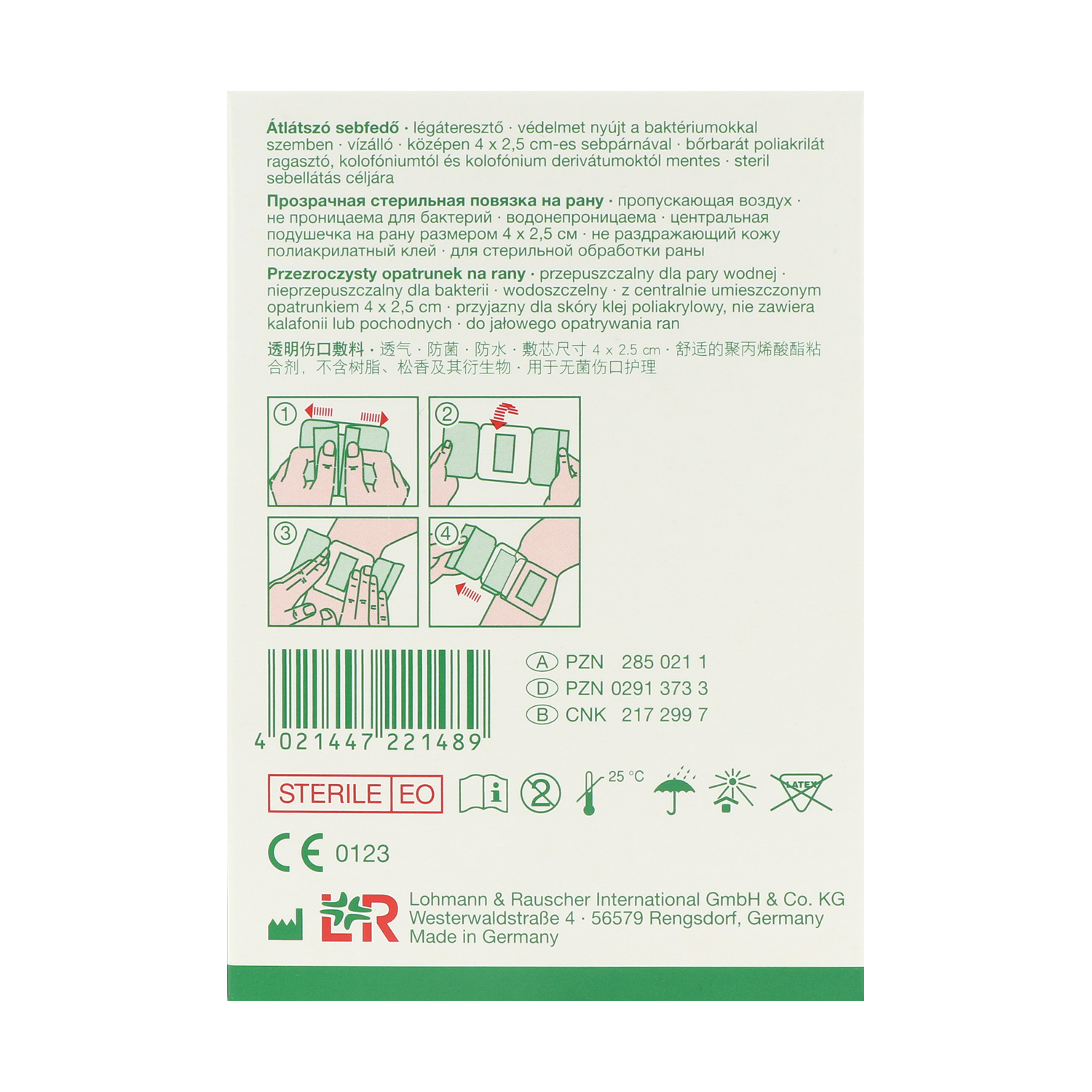 Curapor Wundverband, steril, transparent