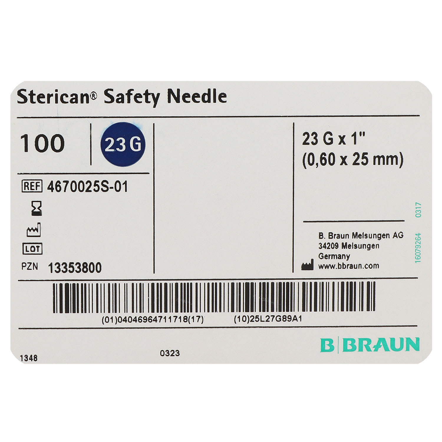Sterican Safety Sicherheits-Einmalkanülen - 100 St.