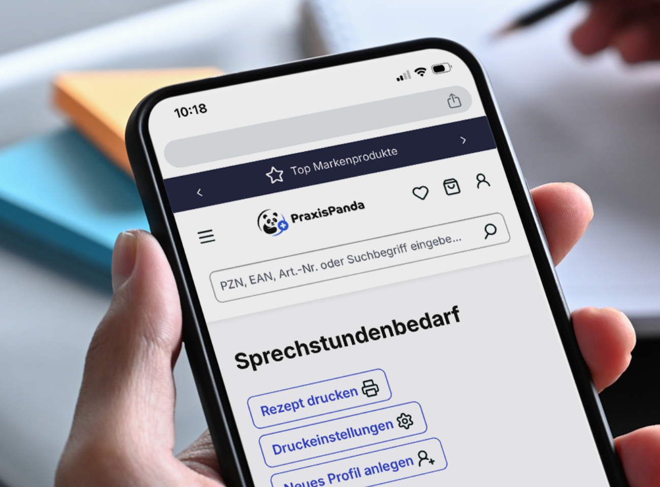SSB-Bestellung am Handy