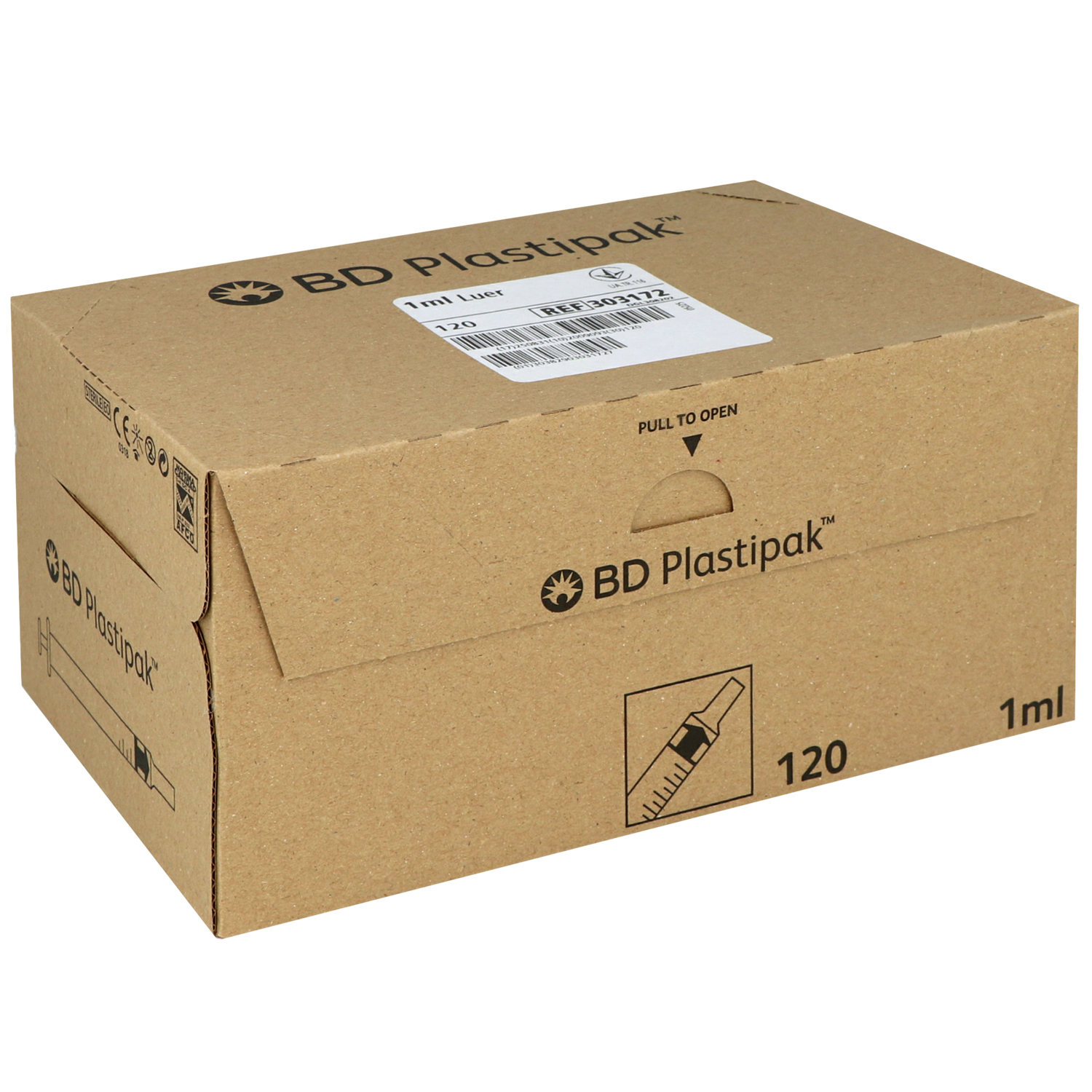 BD Plastipak Tuberkulinspritze - 120 Stück