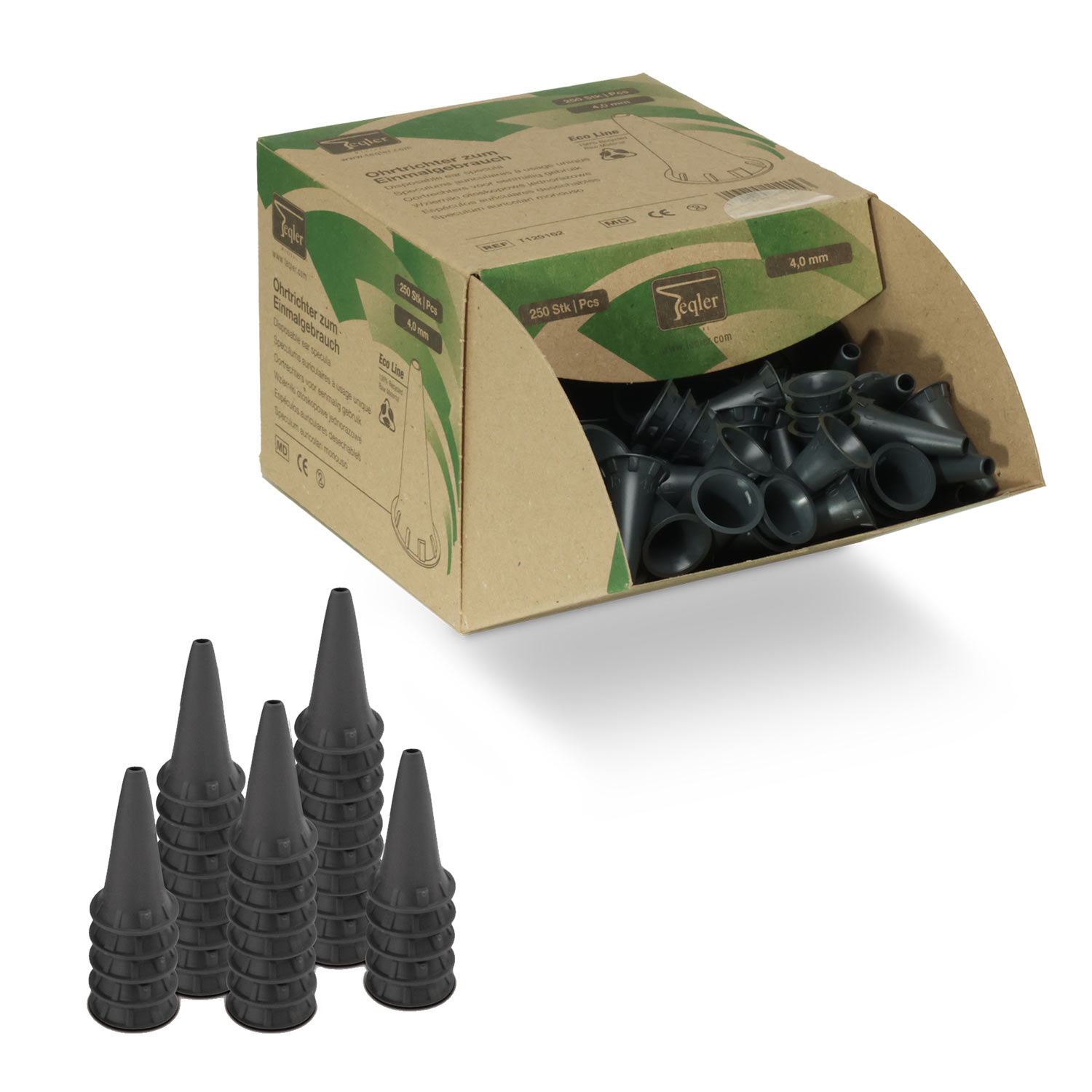 Teqler Einmalohrtrichter 4.0 mm - 250 St.