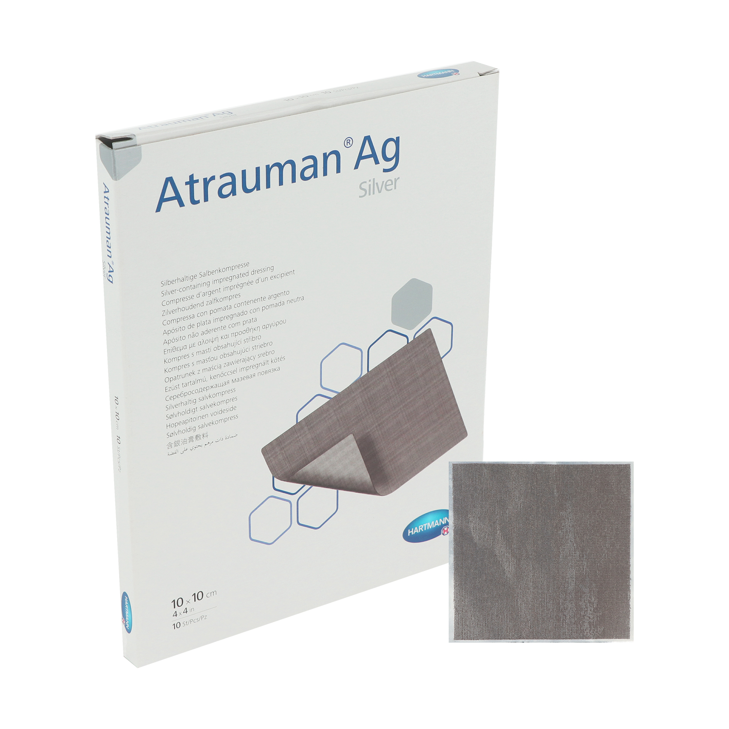 Atrauman AG 10x10 cm - 10 St. Salbenvlies