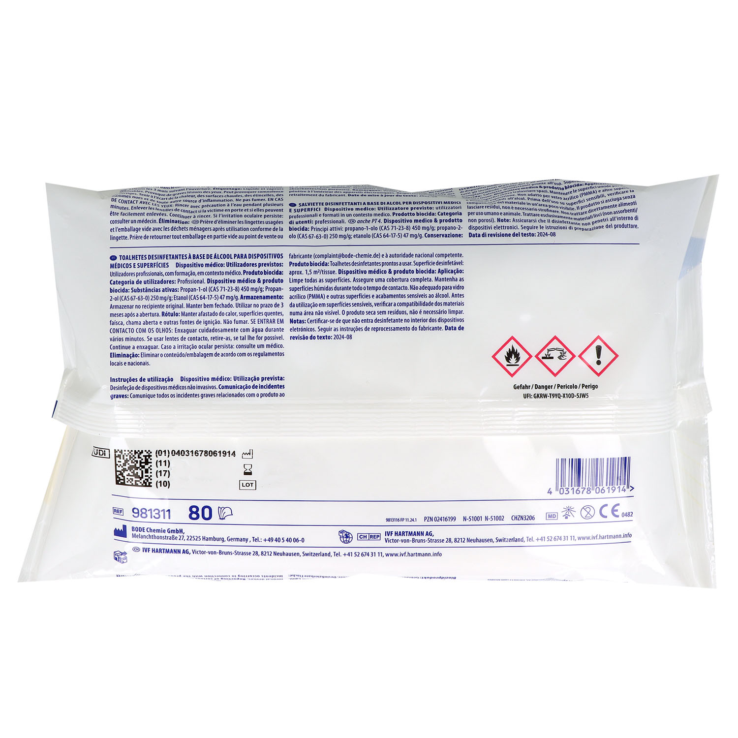 Bacillol AF Flächendesinfektionstücher