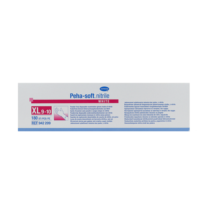 Peha-soft nitrile white Untersuchungshandschuhe, puderfrei