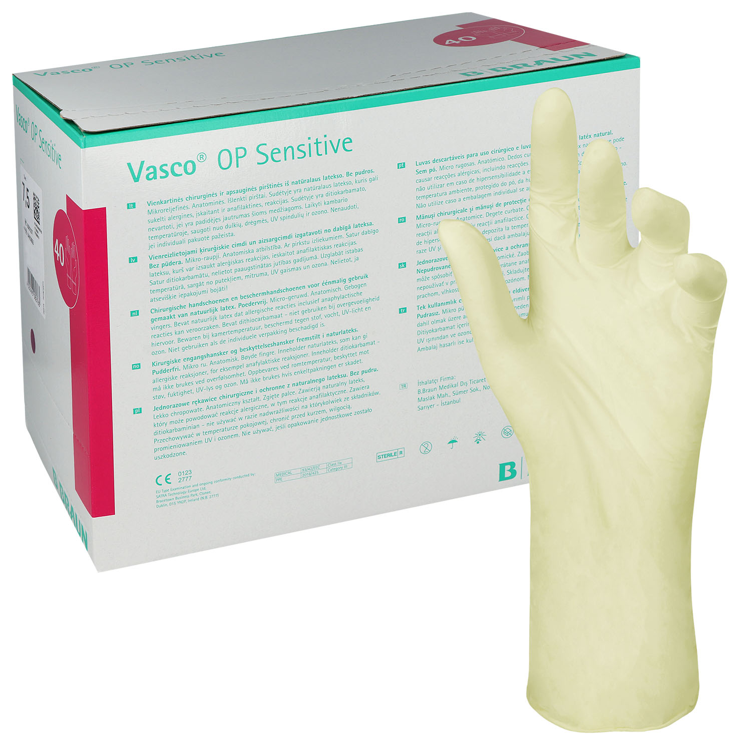 Vasco OP Sensitive Handschuhe (Gr. 7,5 - 40 Stück)
