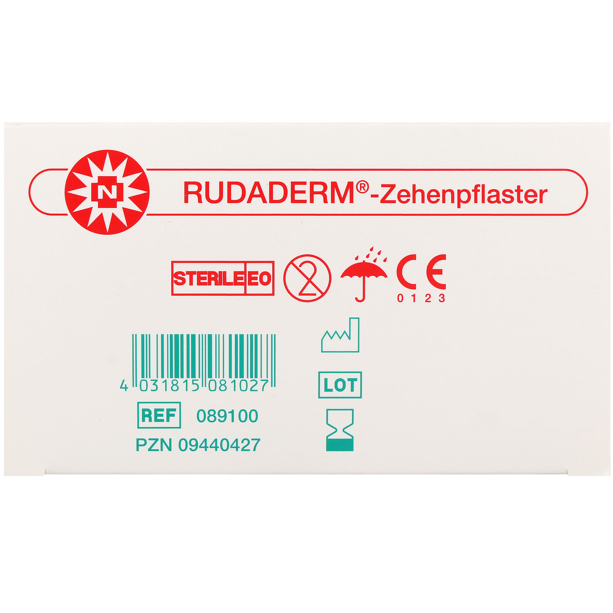 Rudaderm Zehenpflaster
