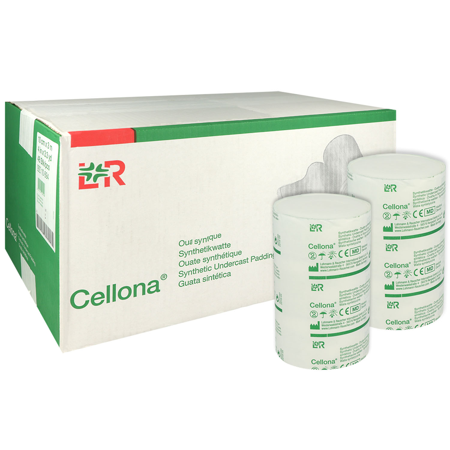 Cellona Synthetikwatte 10 cm x 3 m - 48 Stück