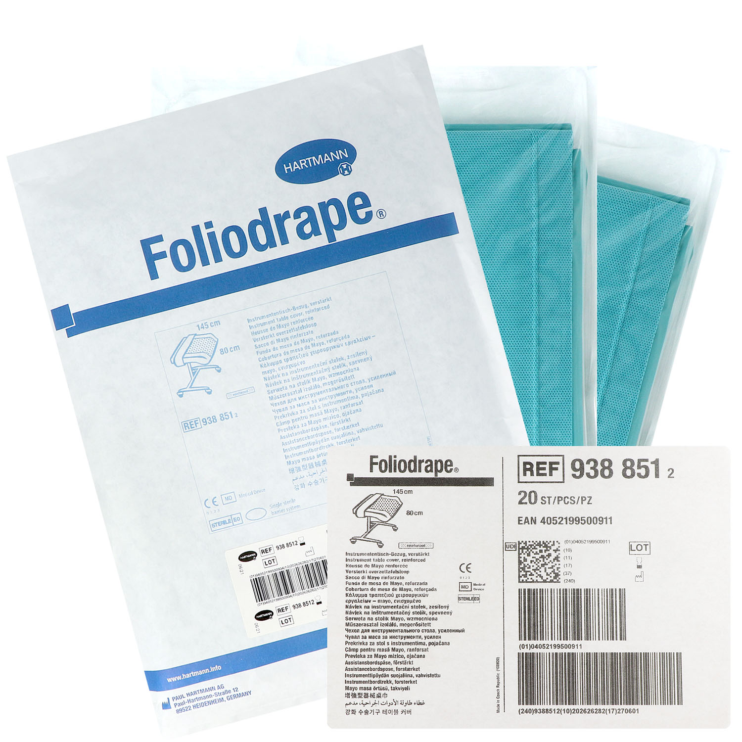 Foliodrape Instrumententisch-Bezüge