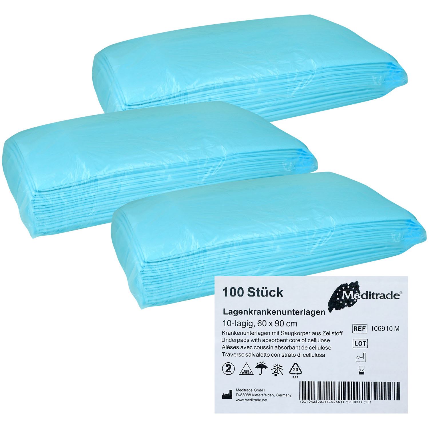 Krankenunterlage 40 x 60 cm - 10-lagig - 200 St.