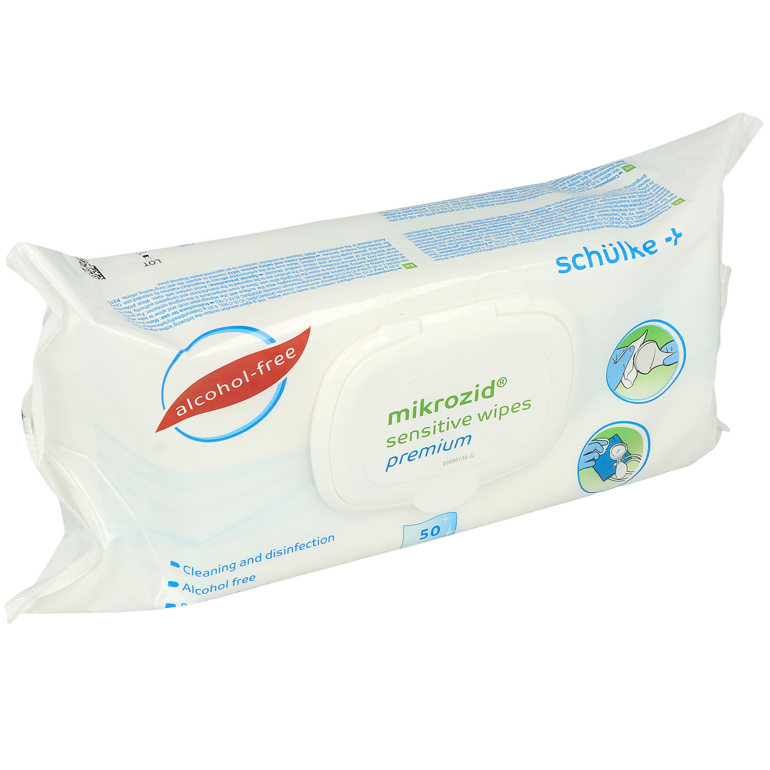 mikrozid sensitive wipes premium Desinfektionstücher 50 St.