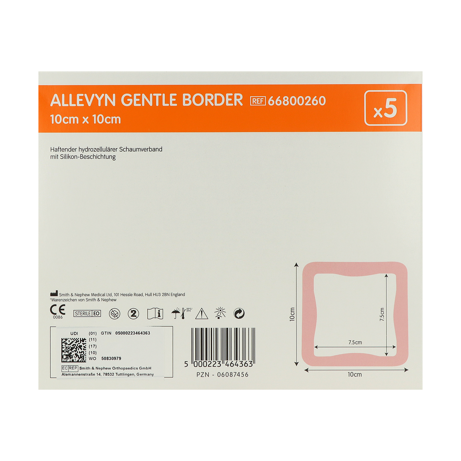 ALLEVYN Gentle Border, Schaumverband