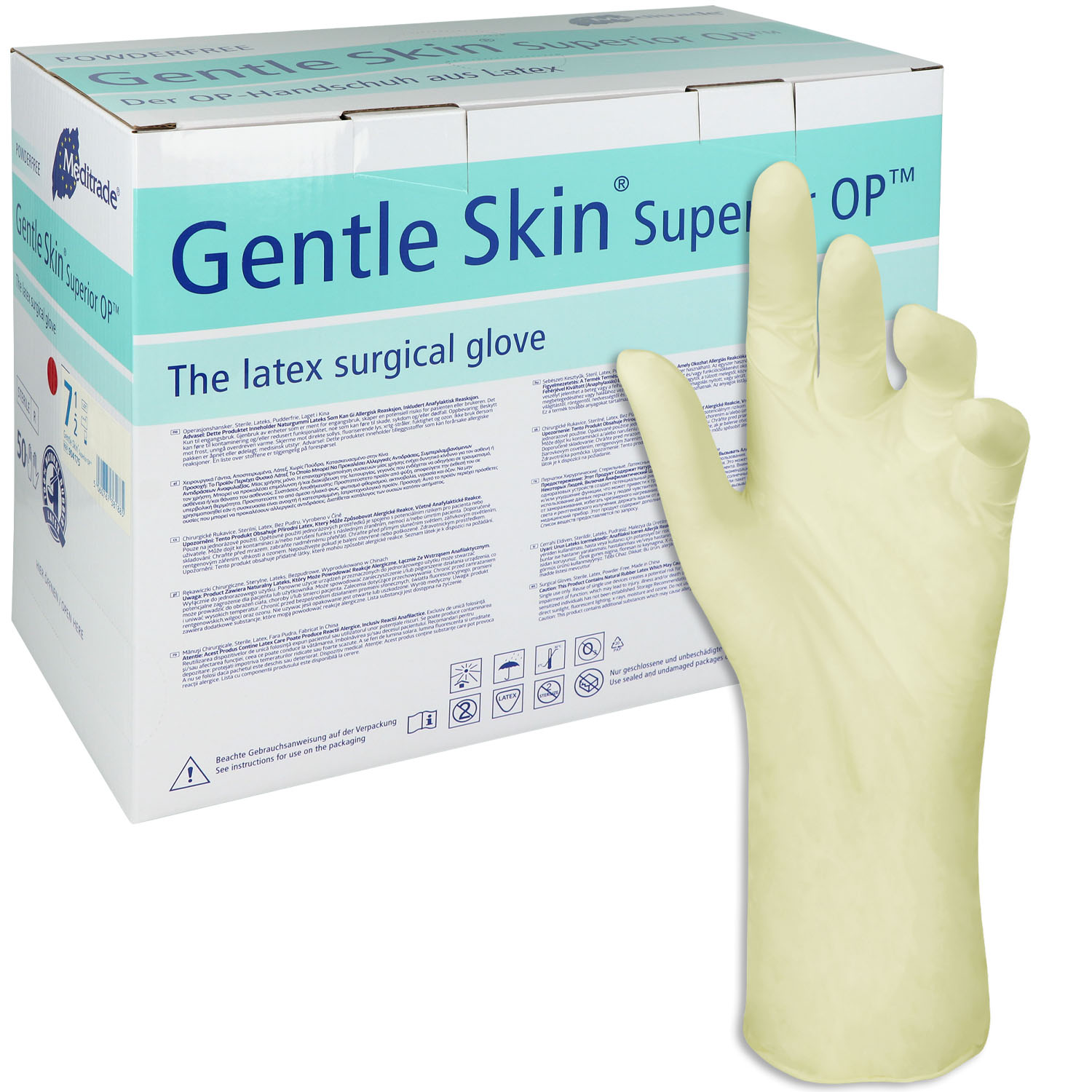 Gentle Skin Superior OP-Handschuhe Gr. 7.5 - 50 St.