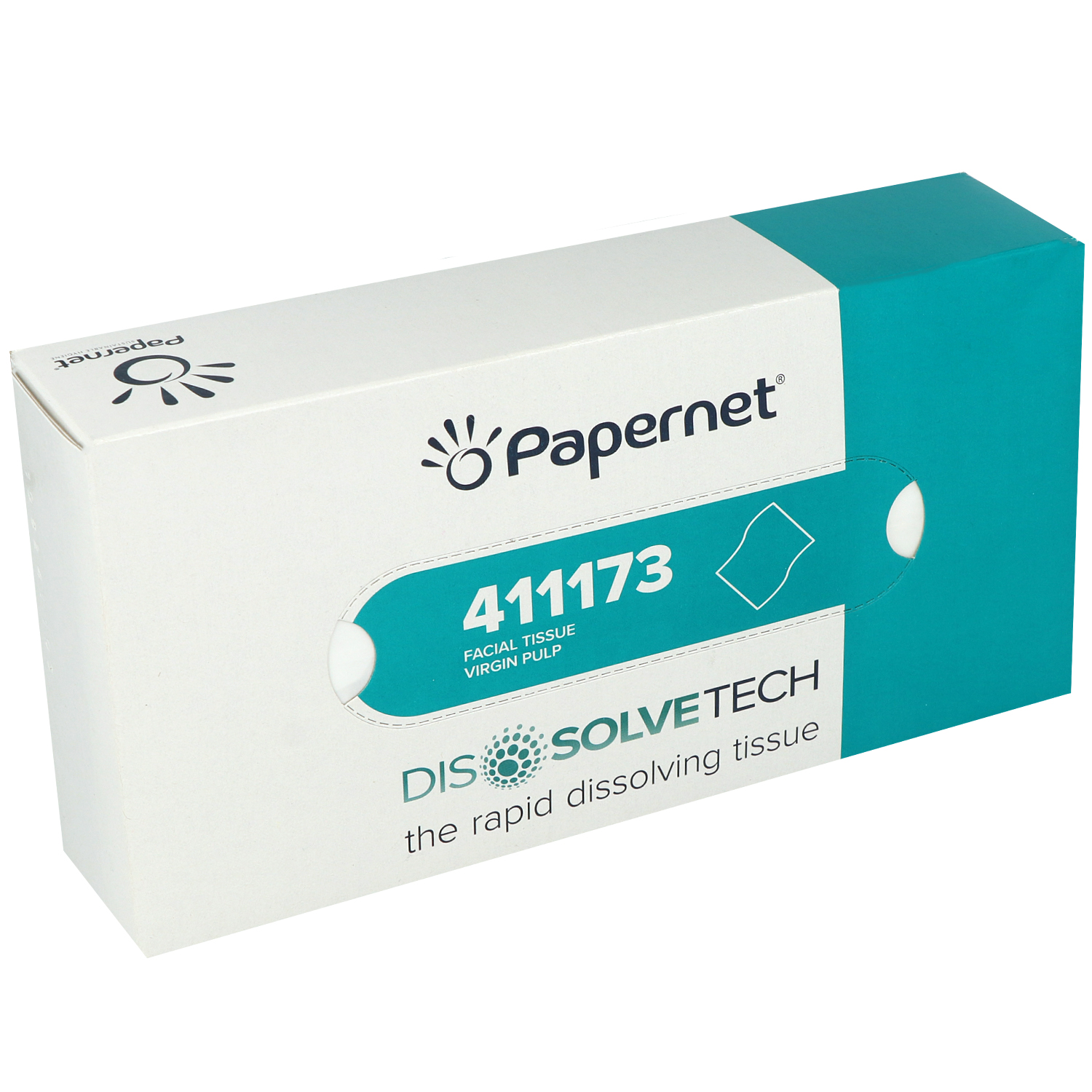 Papernet wasserlösliche Kosmetiktücher weiß 2-lagig 21x20cm 100 Stück