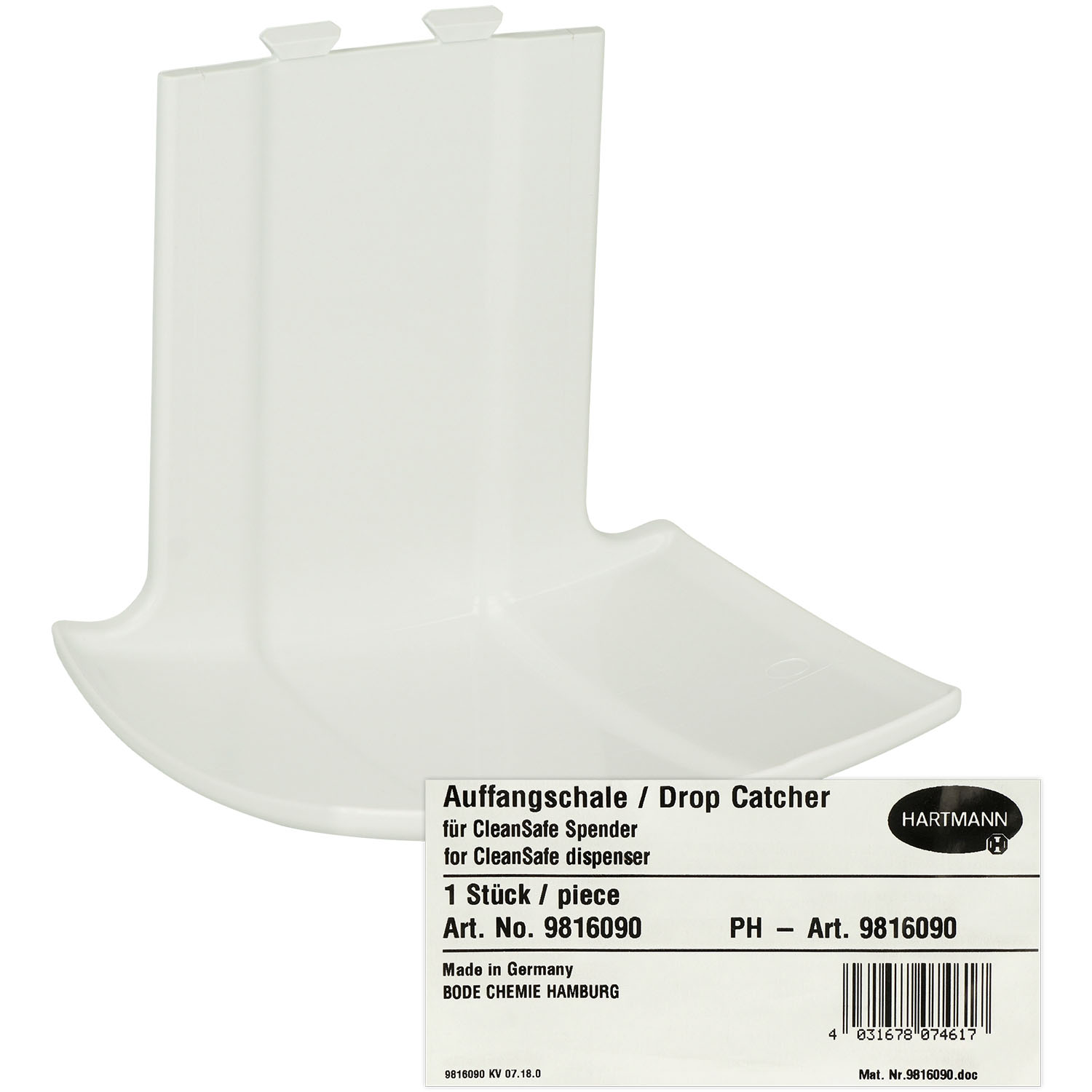 Auffangschale für CleanSafe Spender basic & touchless