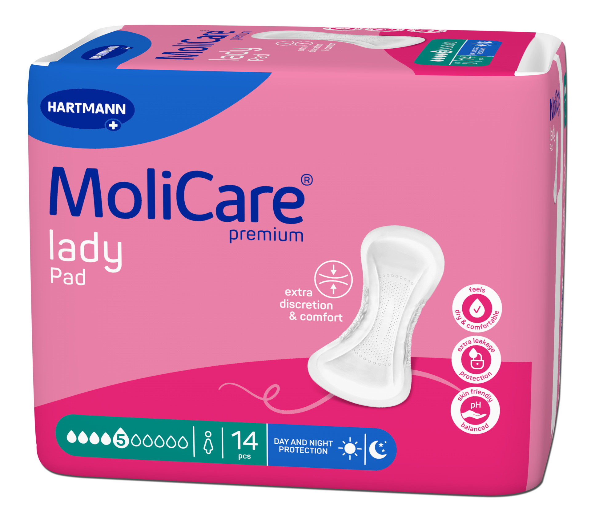 MoliCare premium LADY Pad Inkontinenzeinlagen 5 Tropfen - 14 St.