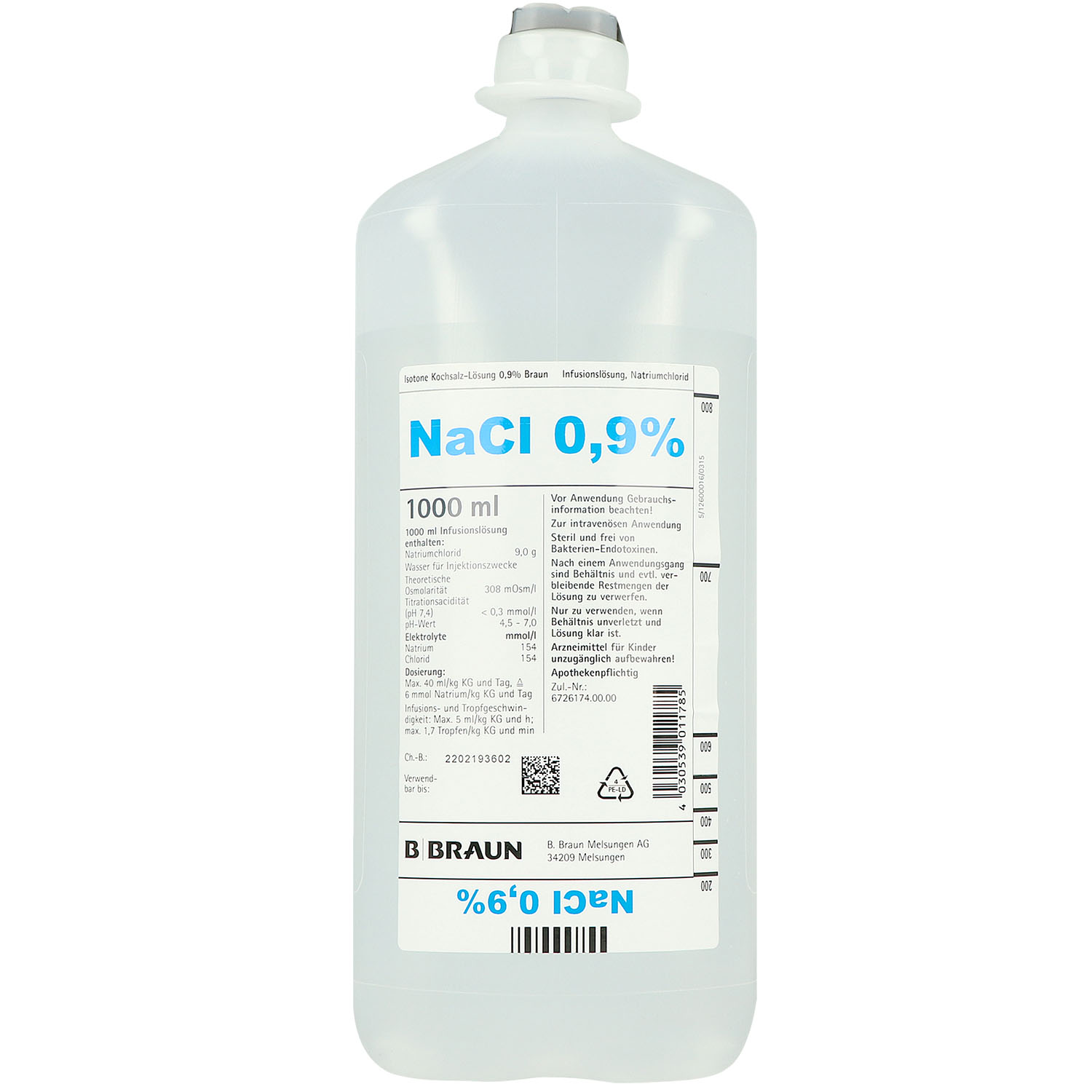 Isotone Kochsalzlösung 0,9% Ecoflac Plus