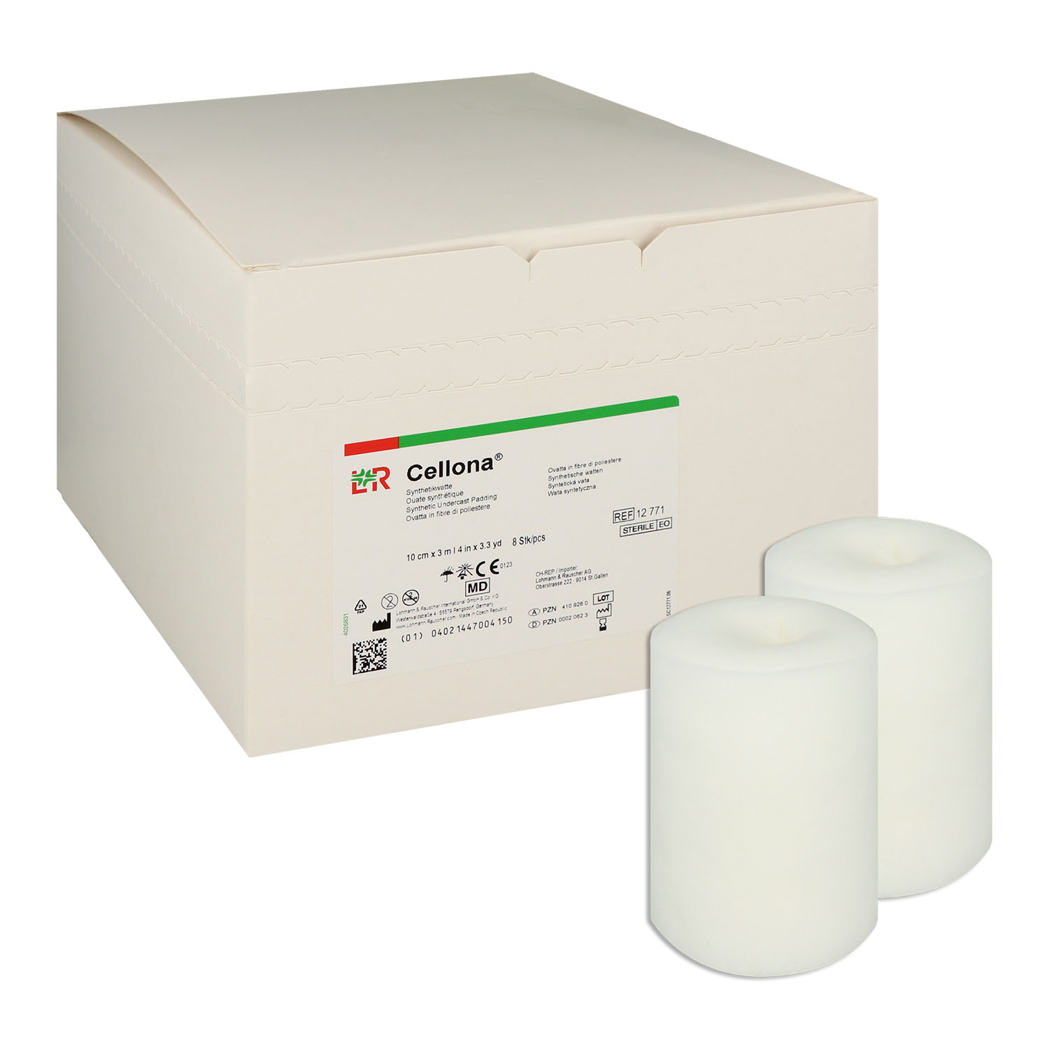 Cellona Synthetikwatte, einzeln steril verpackt