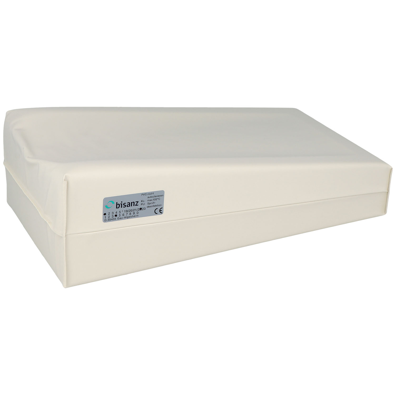 Injektionskissen ohne Armfixierung 30 x 15 x 10/5 cm - PVC - creme