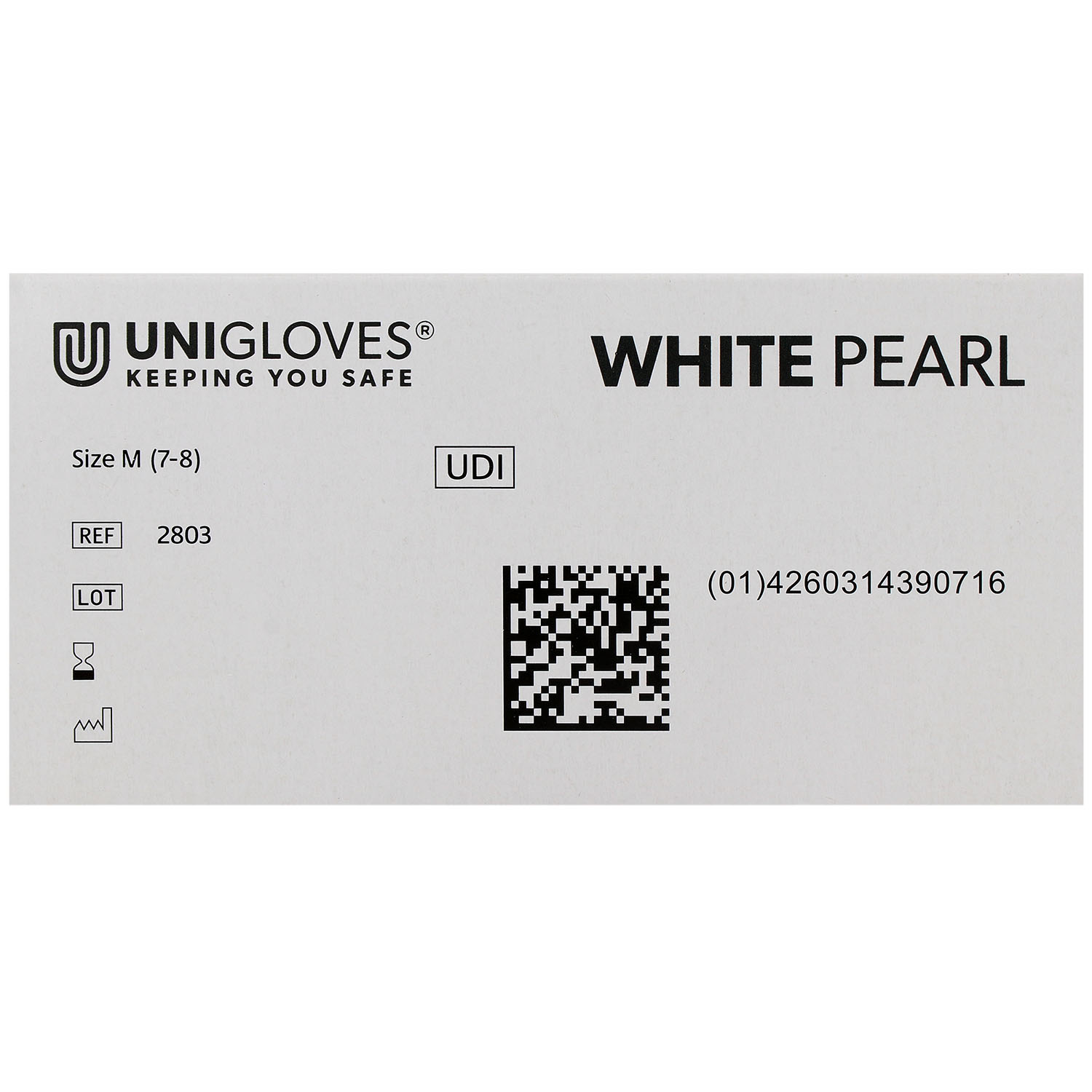 Unigloves WHITE PEARL Nitrilhandschuhe, puderfrei, weiß