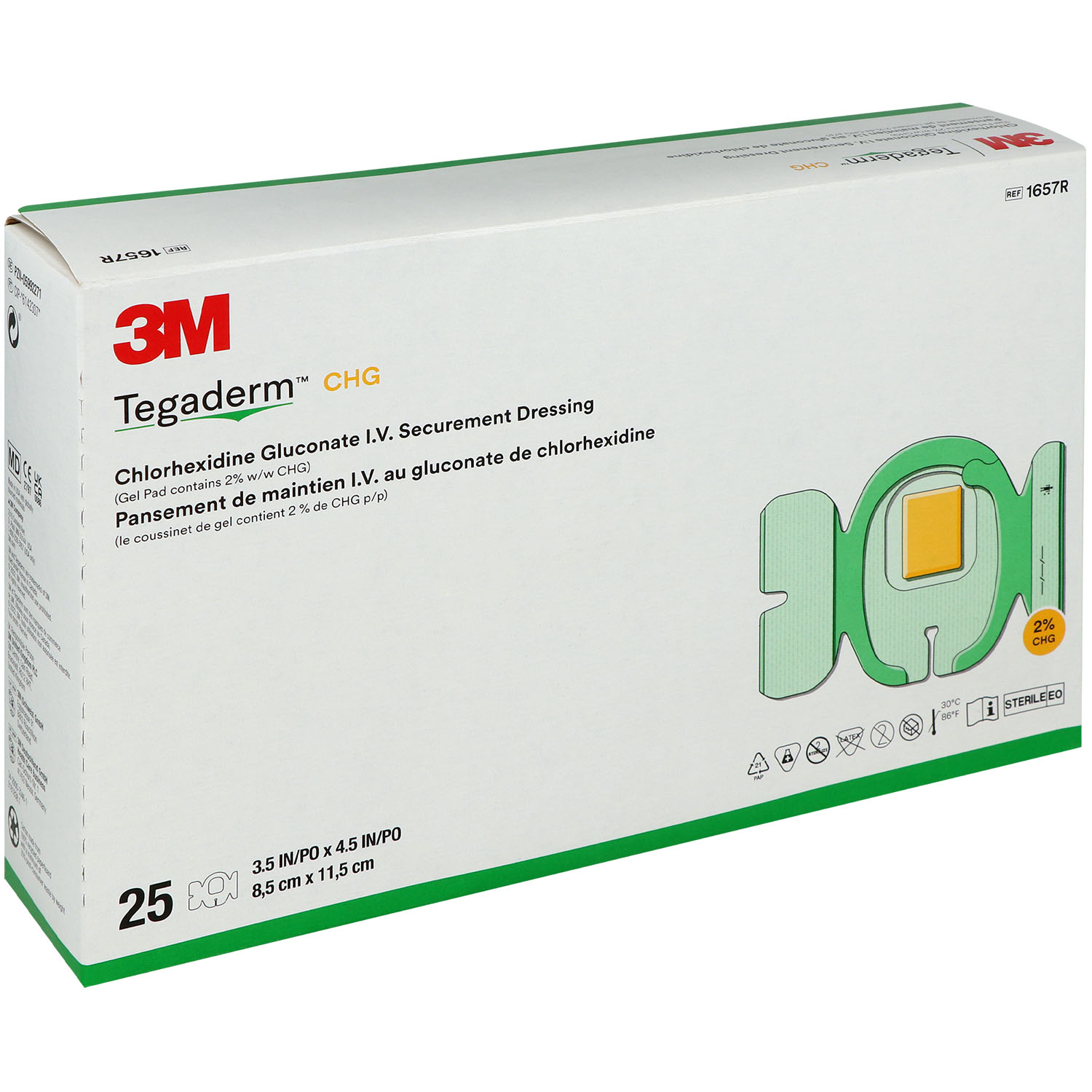 Tegaderm CHG I.V. Fixierverband - 8.5 x 11.5 cm