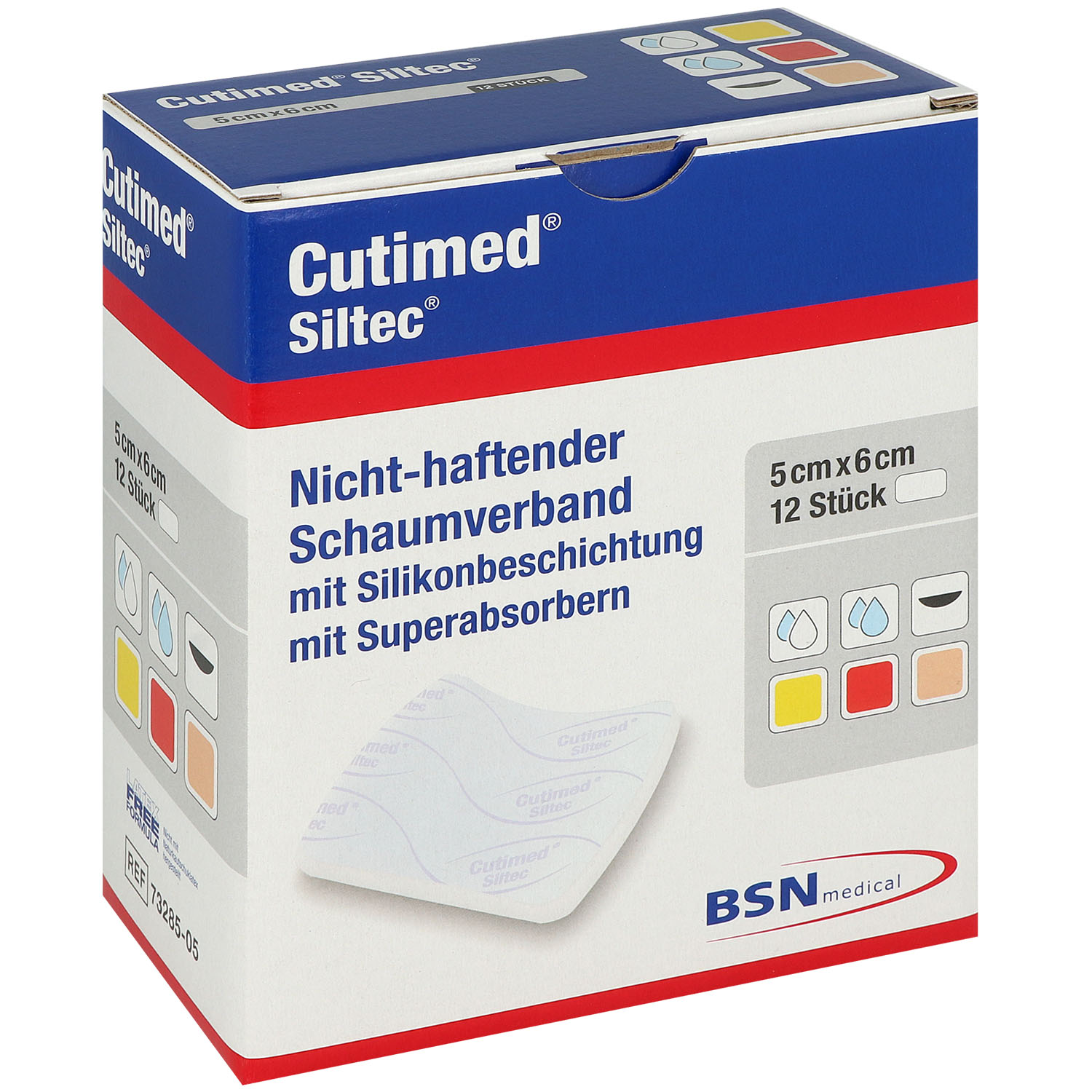 Cutimed Siltec Silikon Schaumverband nicht haftend 