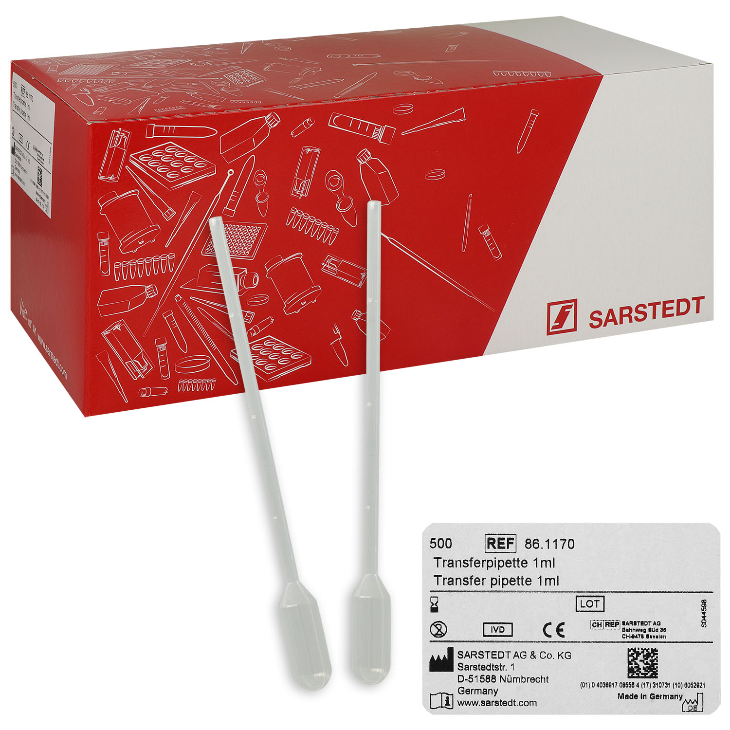 Transferpipette 1 ml, LD-PE transparent