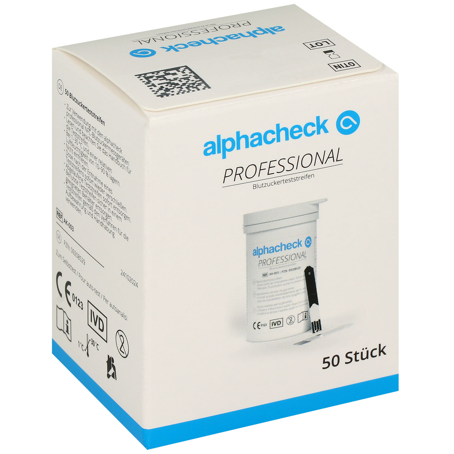Alphacheck professional Blutzuckerteststreifen - 50 St.