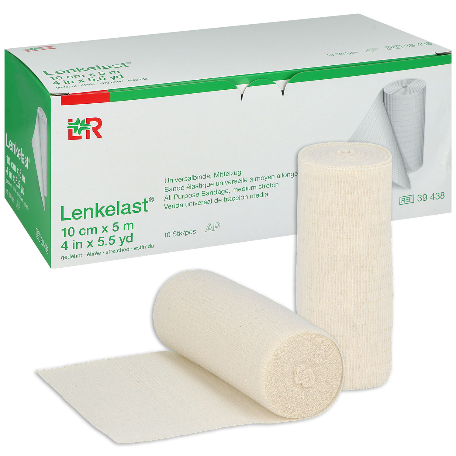 Lenkelast Universalbinde 10 cm x 5 m - 10 St. lose im Karton