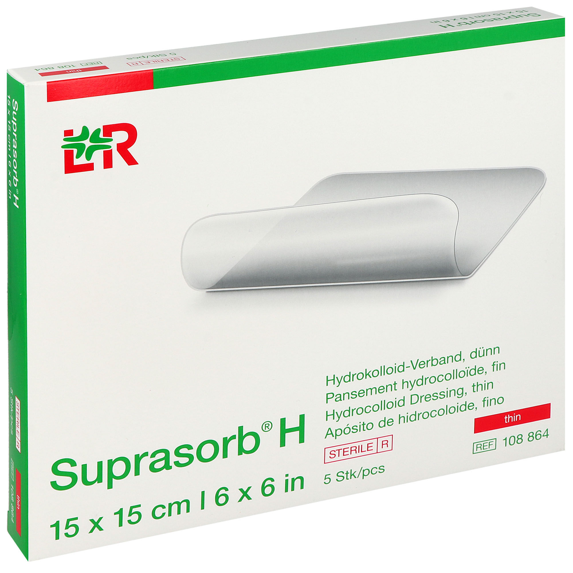 Suprasorb H Hydrokolloid-Verband 15 x 15 cm - 5 St.