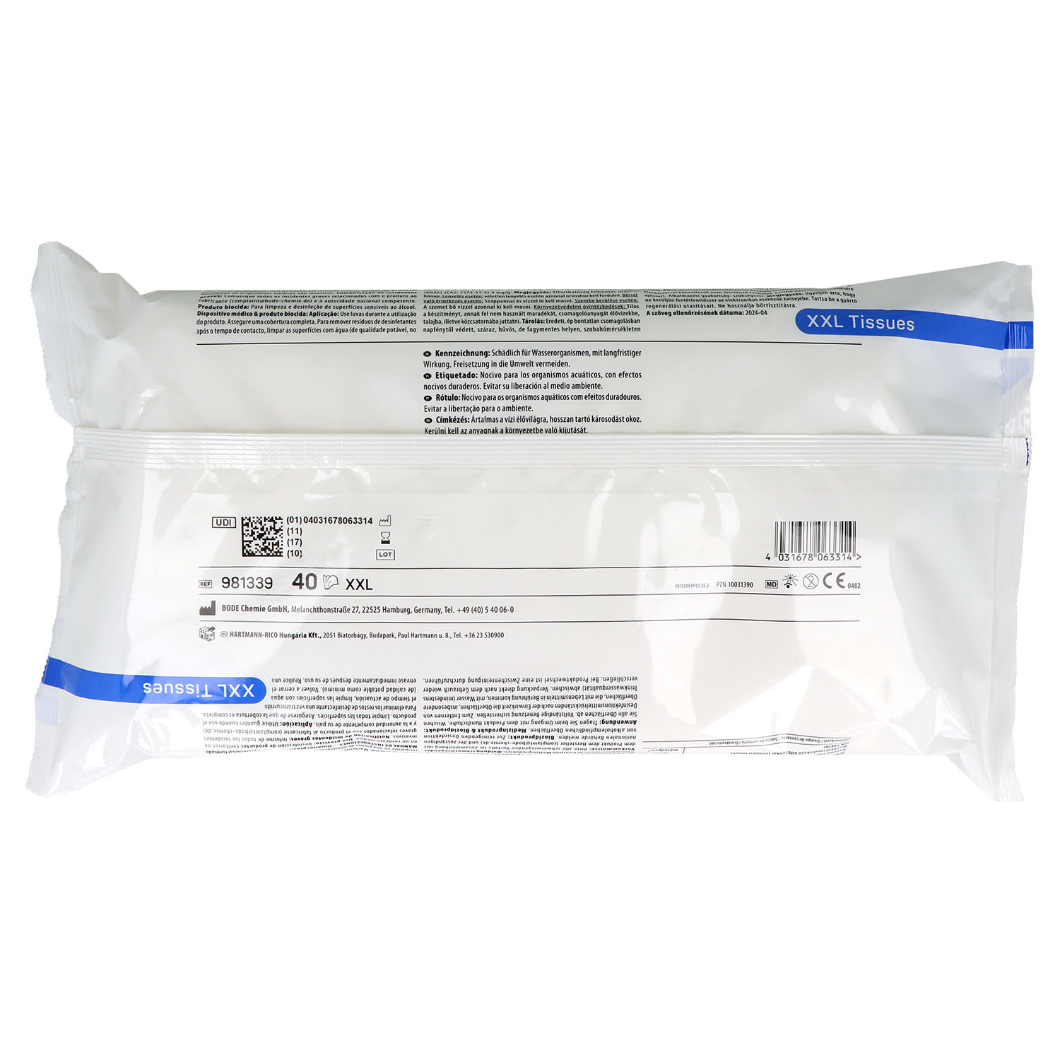 Mikrobac Tissues Flächendesinfektion Flow-Pack