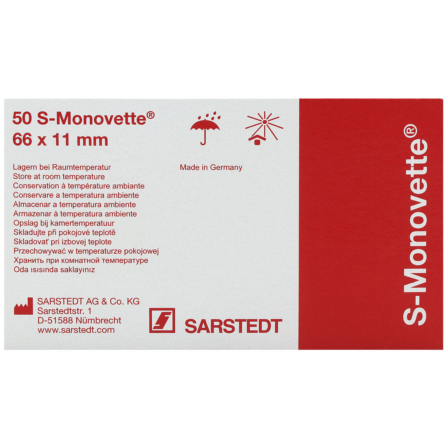 S-Monovette Citrat mit Kunststoffetikett