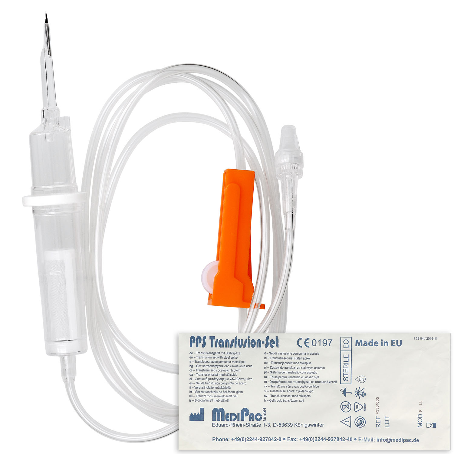 PPS Transfusion Set - 150 cm Schlauchlänge - 10 St.