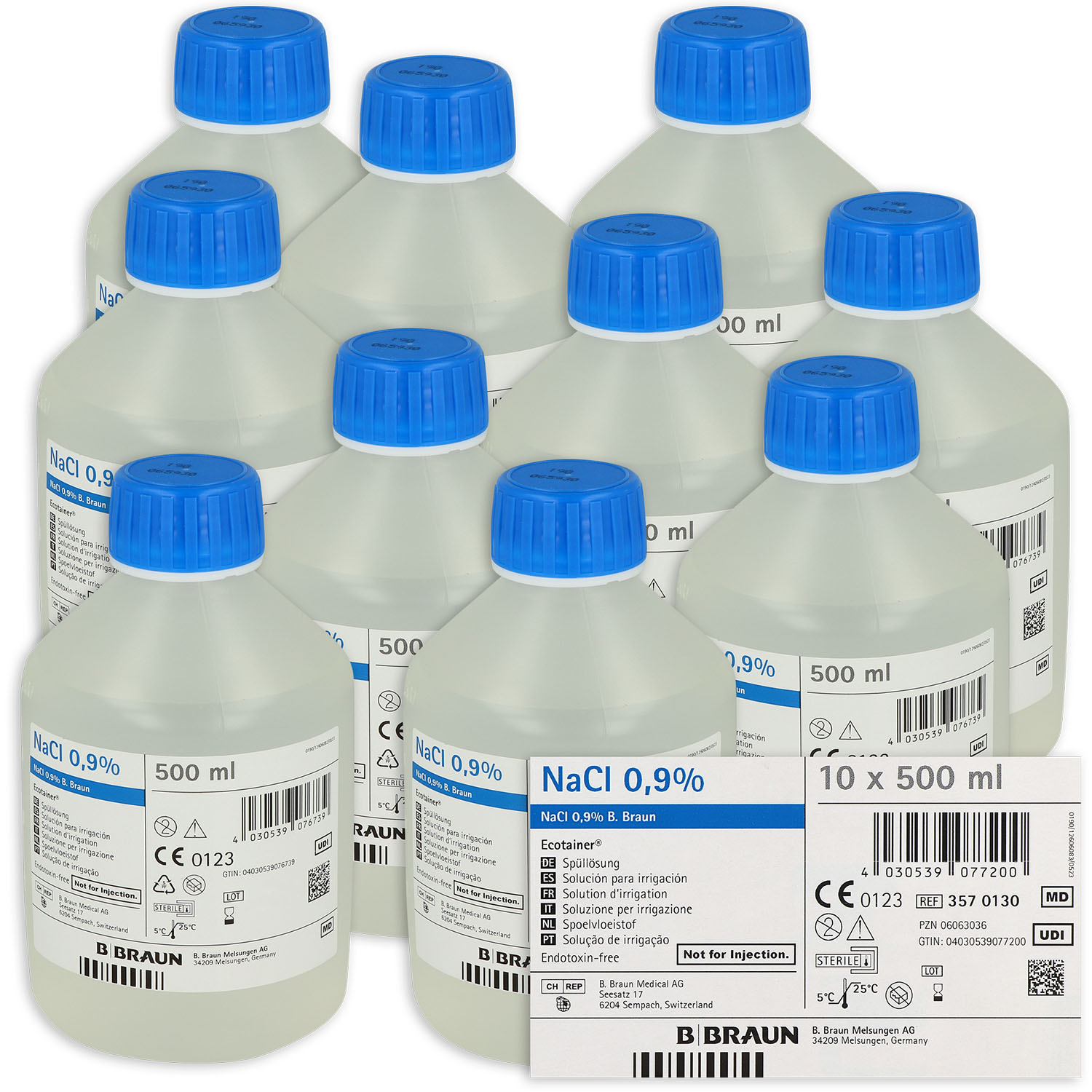 Topische Spüllösung NaCl 0,9% - Ecotainer