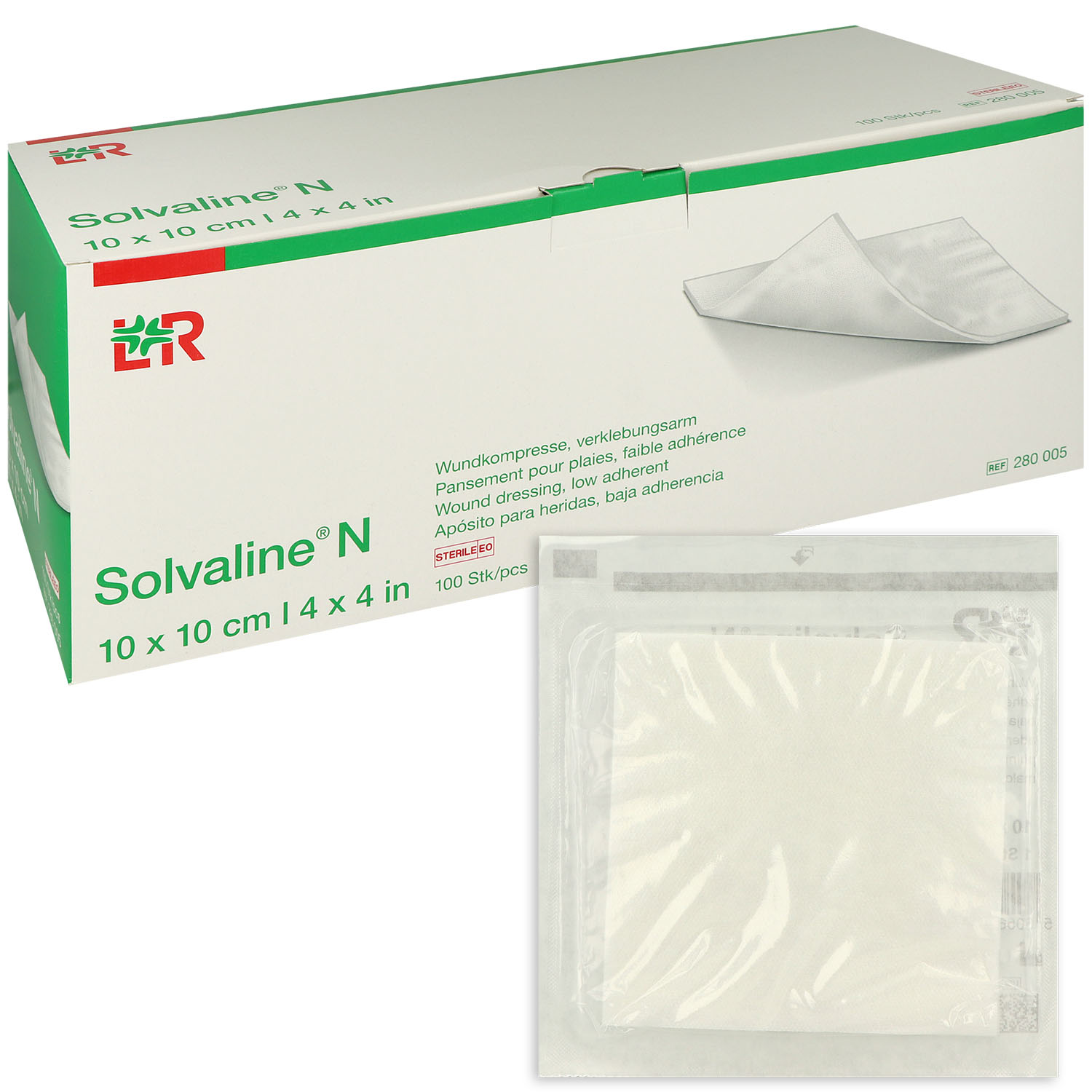 Solvaline N Wundkompresse steril